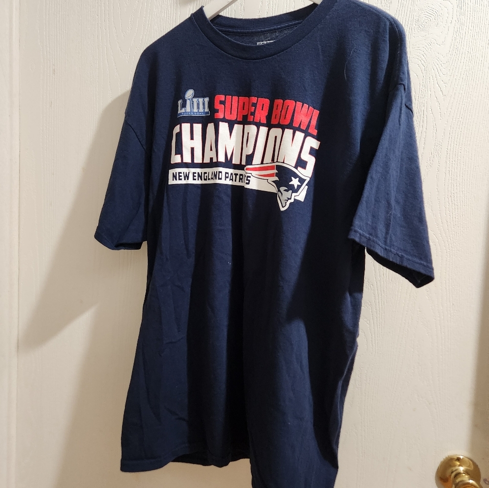 New England Patriots football Super Bowl LIII Champions Shirt NFL Men (XL)